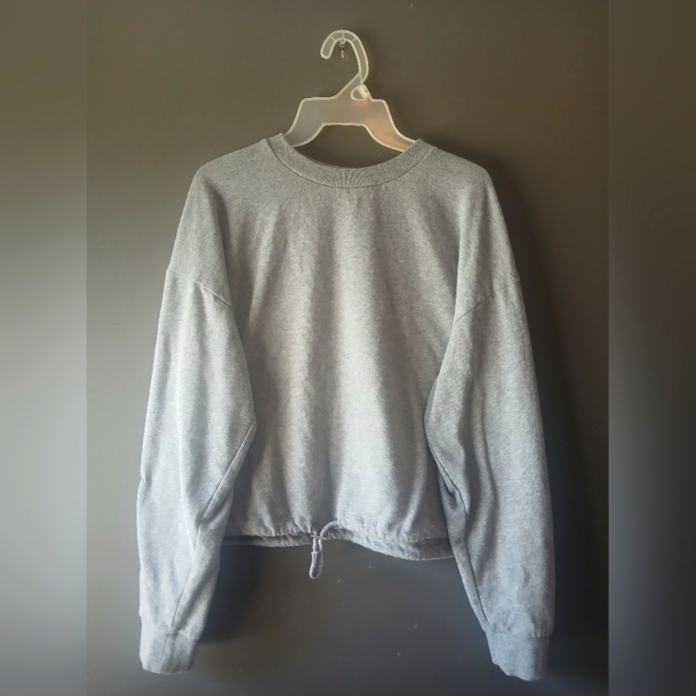 No Boundaries Light Gray Crewneck Sweater